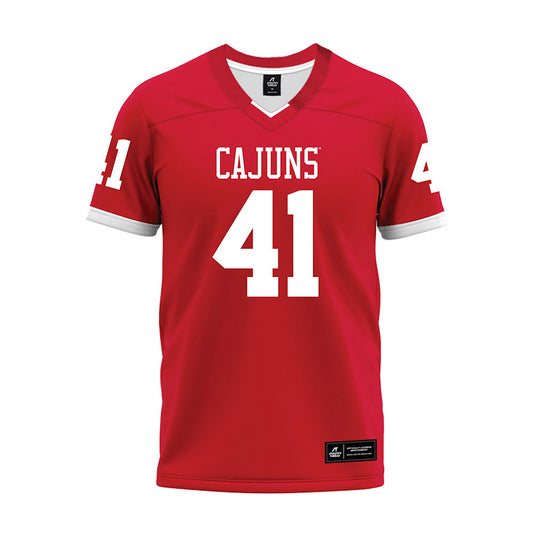 Louisiana - NCAA Football : Chase Edwards - Red Premium Football Jersey-0