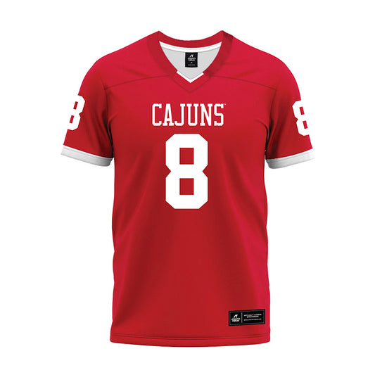 Louisiana - NCAA Football : Kody Jackson - Red Premium Football Jersey-0