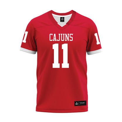 Louisiana - NCAA Football : Brent Gordon jr - Red Premium Football Jersey-0