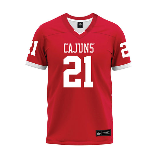 Louisiana - NCAA Football : Maurion Eleam - Red Premium Football Jersey-0