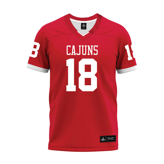 Louisiana - NCAA Football : Khristian Mackintrush - Red Premium Football Jersey-0