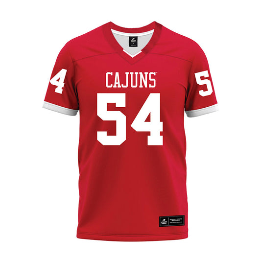 Louisiana - NCAA Football : Carson Kraft - Red Premium Football Jersey-0