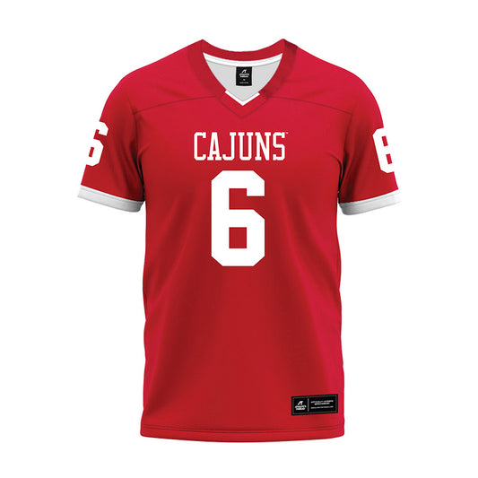 Louisiana - NCAA Football : Shelton Sampson Jr. - Red Premium Football Jersey-0