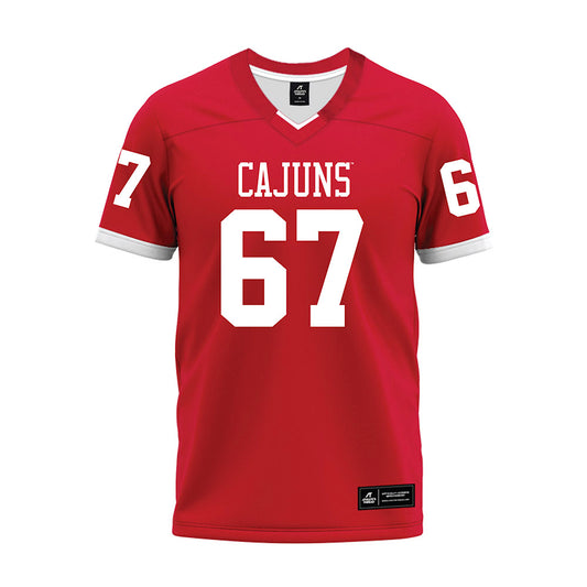 Louisiana - NCAA Football : Jayden Michael - Red Premium Football Jersey-0