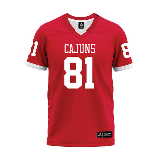 Louisiana - NCAA Football : Jaydon Johnson - Red Premium Football Jersey-0