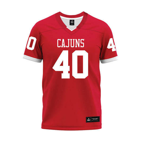Louisiana - NCAA Football : Logan Klotz - Red Premium Football Jersey-0
