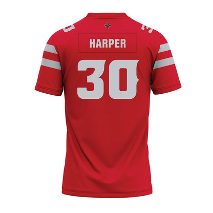 Louisiana - NCAA Football : Julius Harper - Premium Football Jersey-1
