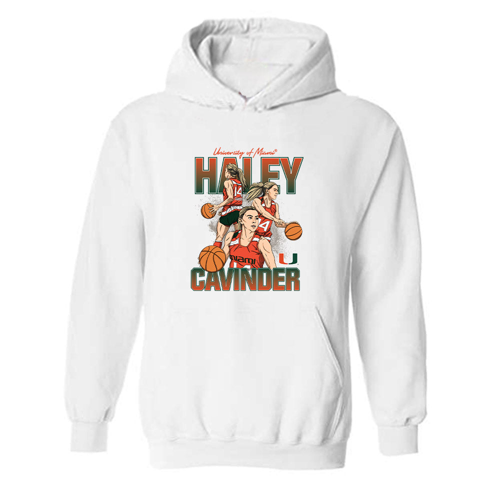 Miami - NCAA Football : Haley Cavinder - Player Collage Hooded Sweatshirt