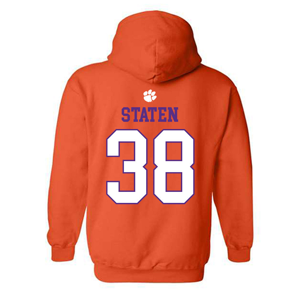 Clemson - NCAA Football : Dominic Staten - Classic Shersey Hooded Sweatshirt-1