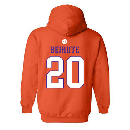 Clemson - NCAA Men's Soccer : Andres Beirute - Classic Shersey Hooded Sweatshirt-1