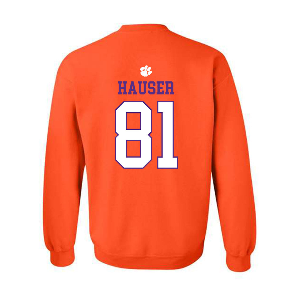 Clemson - NCAA Football : Nolan Hauser - Classic Shersey Crewneck Sweatshirt-1