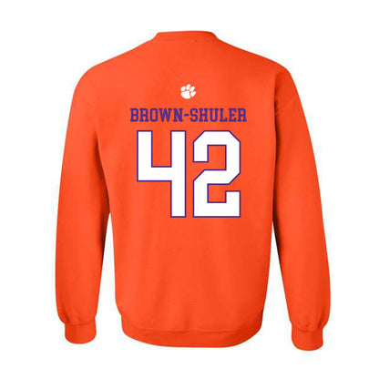 Clemson - NCAA Football : Hevin Brown-Shuler - Classic Shersey Crewneck Sweatshirt-1