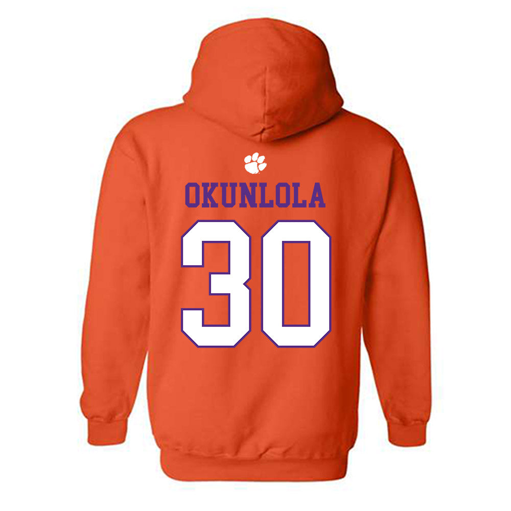 Clemson - NCAA Men's Soccer : Remi Okunlola - Classic Shersey Hooded Sweatshirt-1