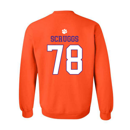 Clemson - NCAA Football : Carter Scruggs - Classic Shersey Crewneck Sweatshirt-1