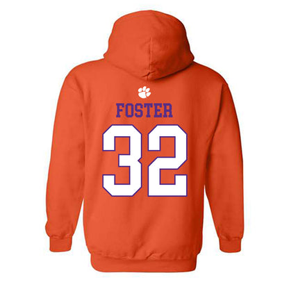 Clemson - NCAA Football : Michael Foster - Classic Shersey Hooded Sweatshirt-1