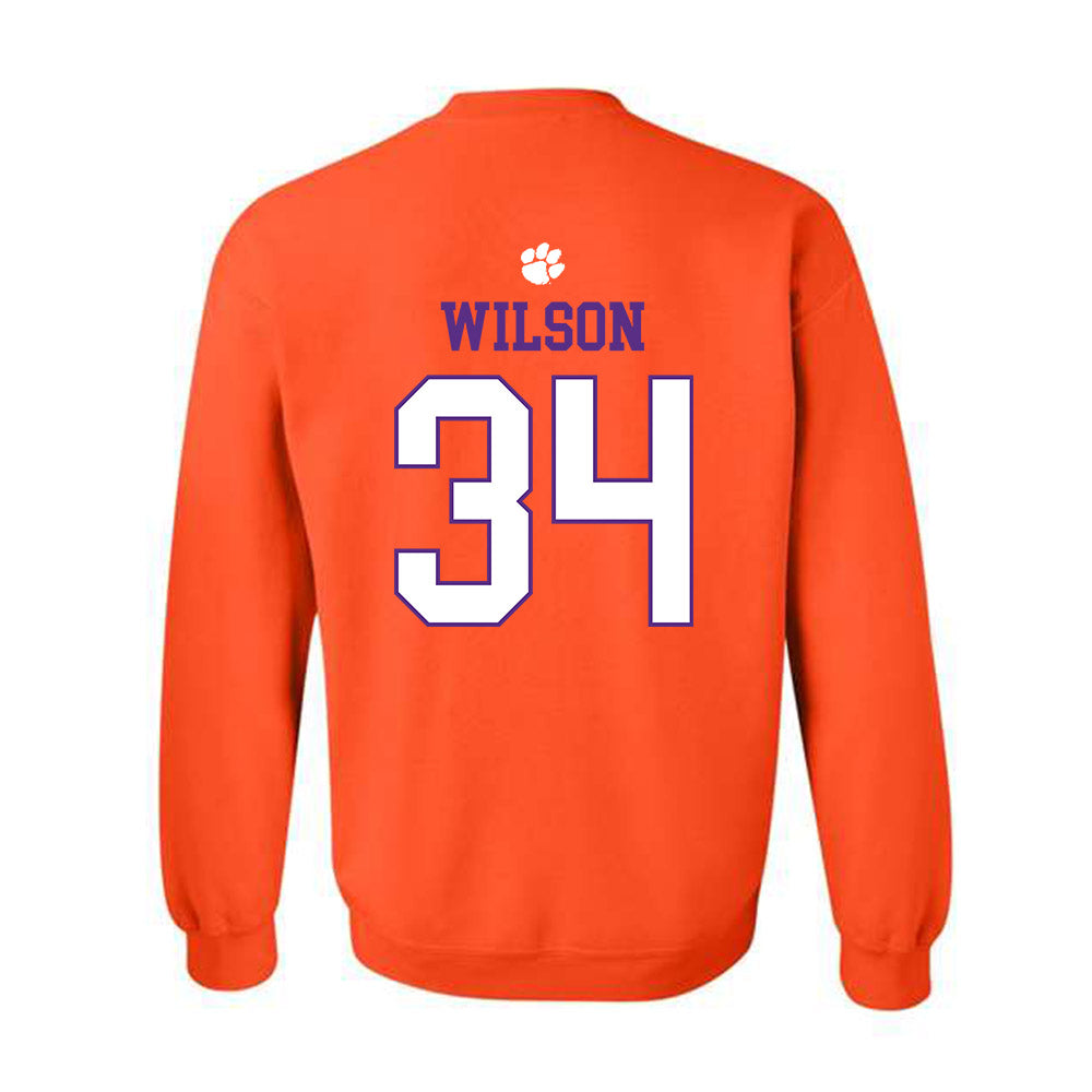 Clemson - NCAA Football : Max Wilson - Classic Shersey Crewneck Sweatshirt-1