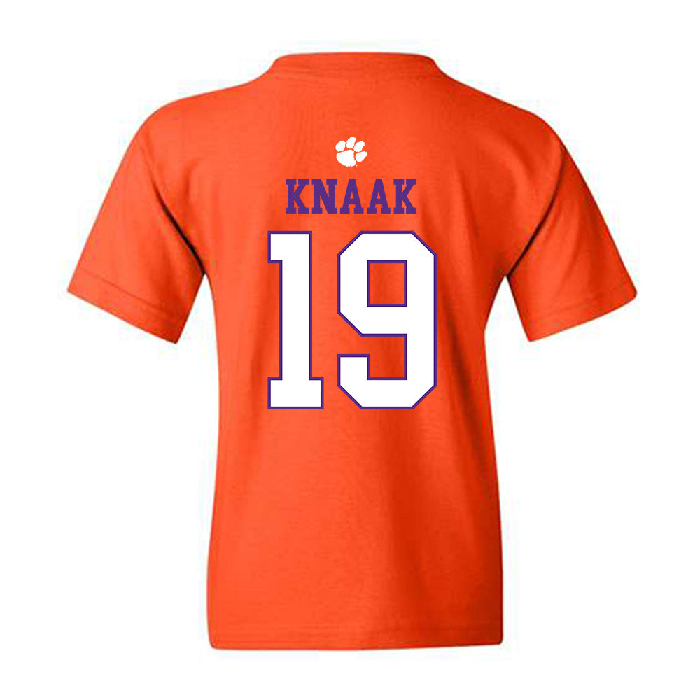 Clemson - NCAA Baseball : Aidan Knaak - Classic Shersey Youth T-Shirt-1