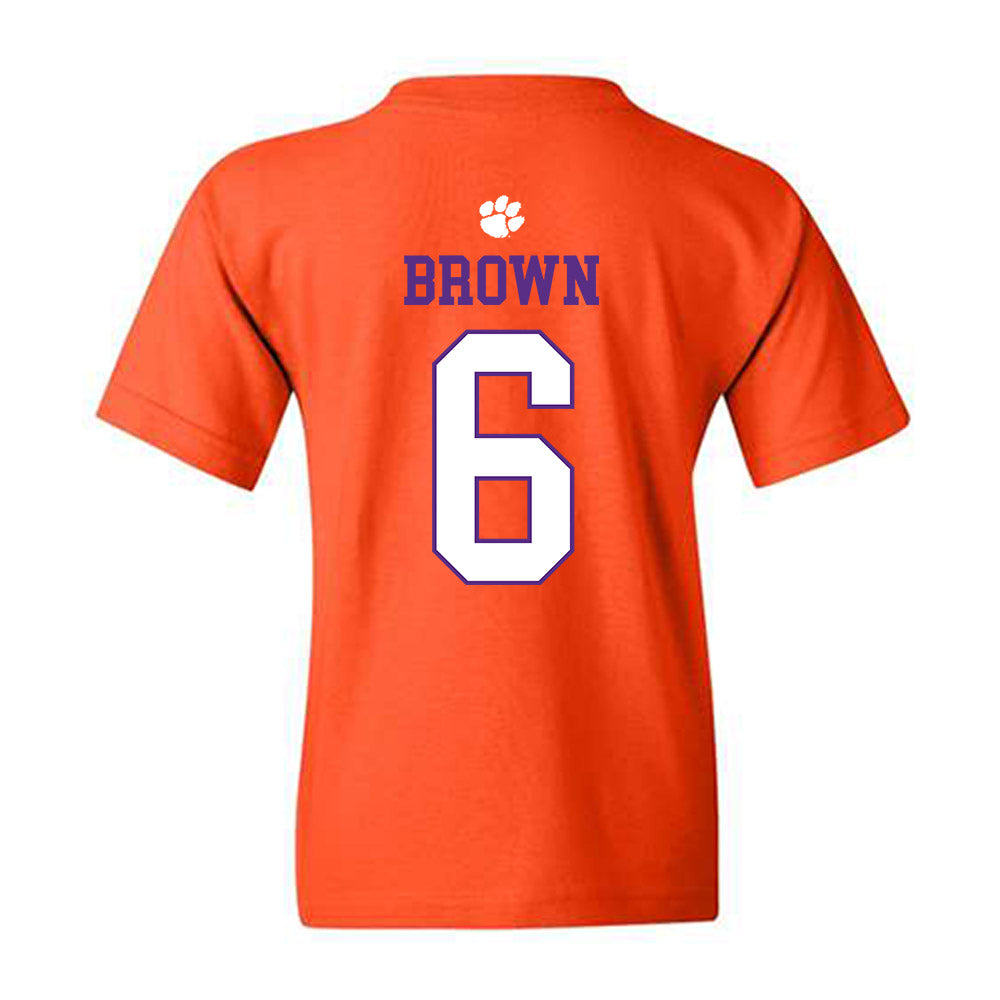 Clemson - NCAA Football : Tyler Brown - Classic Shersey Youth T-Shirt-1