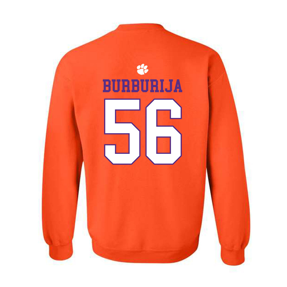 Clemson - NCAA Football : Andy Burburija - Classic Shersey Crewneck Sweatshirt-1