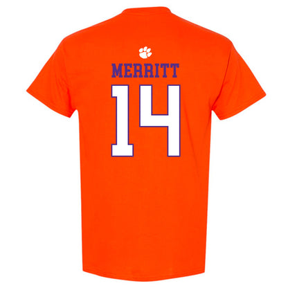 Clemson - NCAA Football : London Merritt - Classic Shersey T-Shirt-1