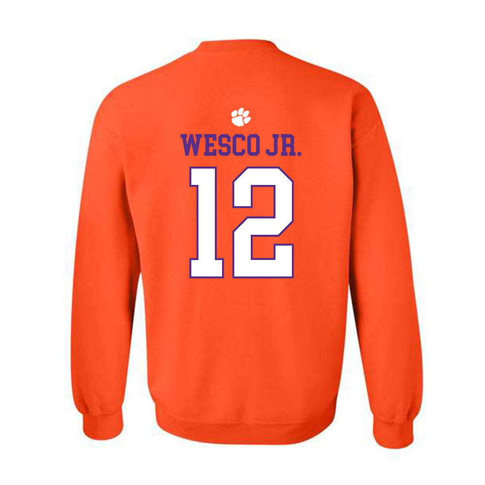 Clemson - NCAA Football : Bryant Wesco Jr. - Classic Shersey Crewneck Sweatshirt-1