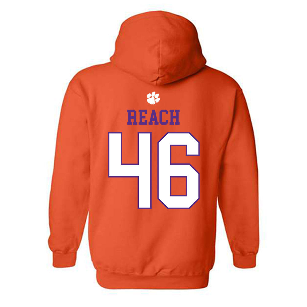 Clemson - NCAA Football : Jackson Reach - Classic Shersey Hooded Sweatshirt-1