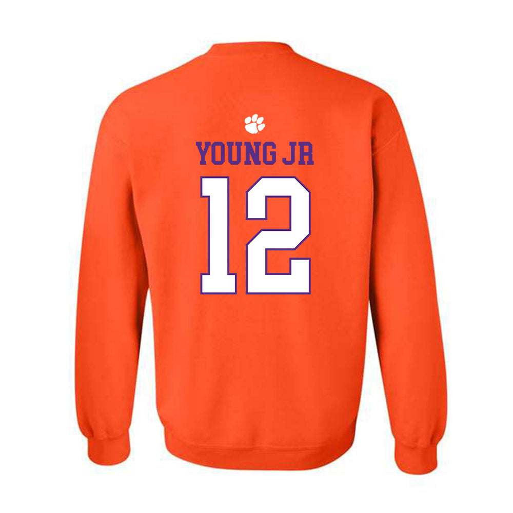 Clemson - NCAA Football : Shavar Young Jr - Classic Shersey Crewneck Sweatshirt-1