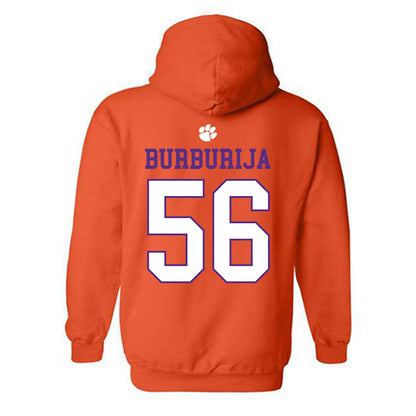 Clemson - NCAA Football : Andy Burburija - Classic Shersey Hooded Sweatshirt-1