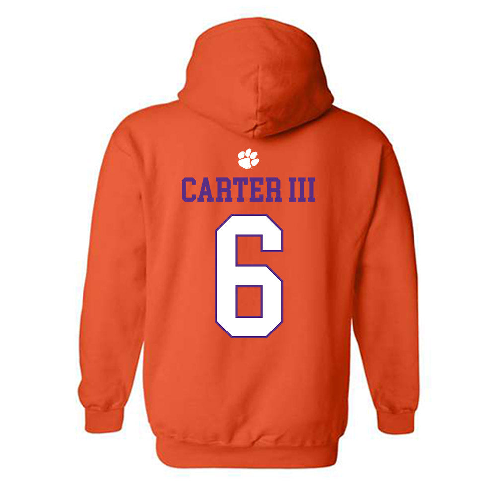 Clemson - NCAA Football : Jerome Carter III - Classic Shersey Hooded Sweatshirt-1