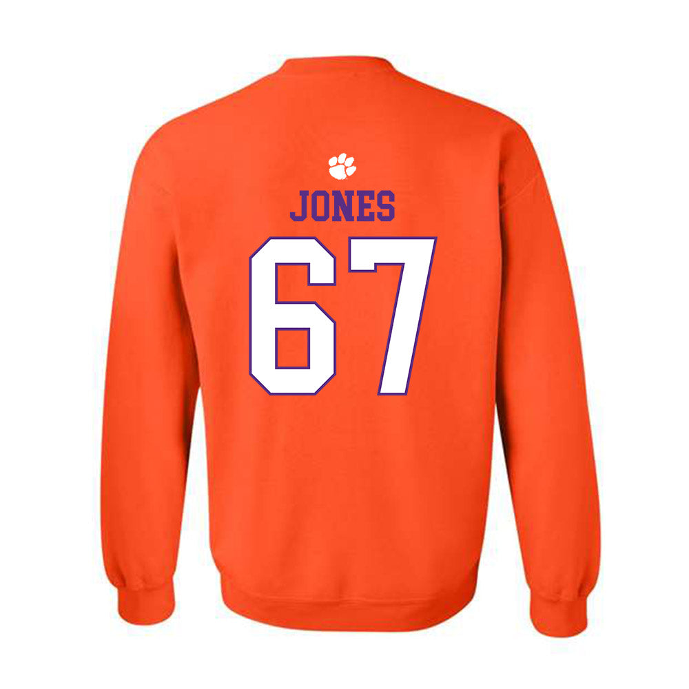 Clemson - NCAA Football : Carlito Jones - Classic Shersey Crewneck Sweatshirt-1