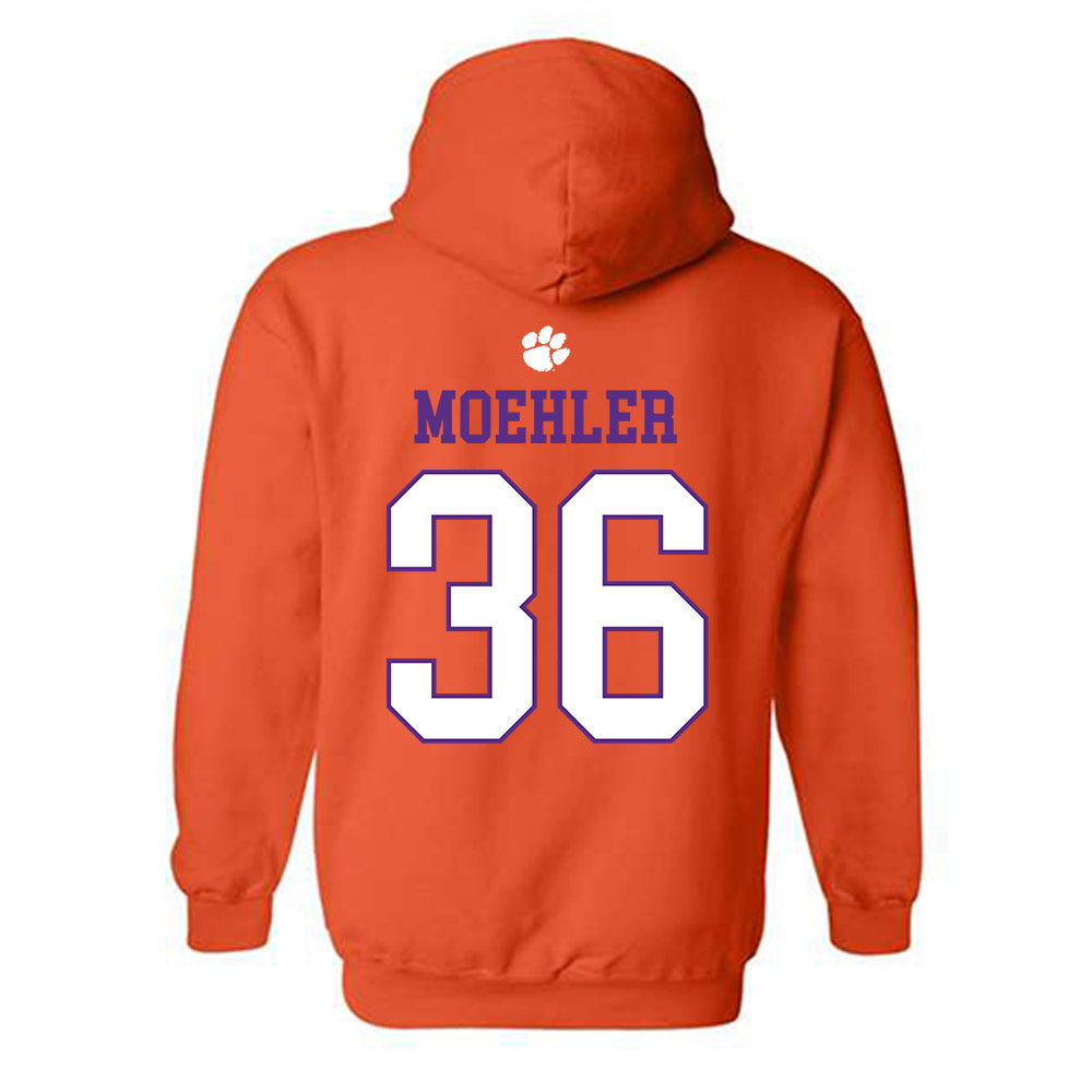 Clemson - NCAA Baseball : Dane Moehler - Classic Shersey Hooded Sweatshirt-1
