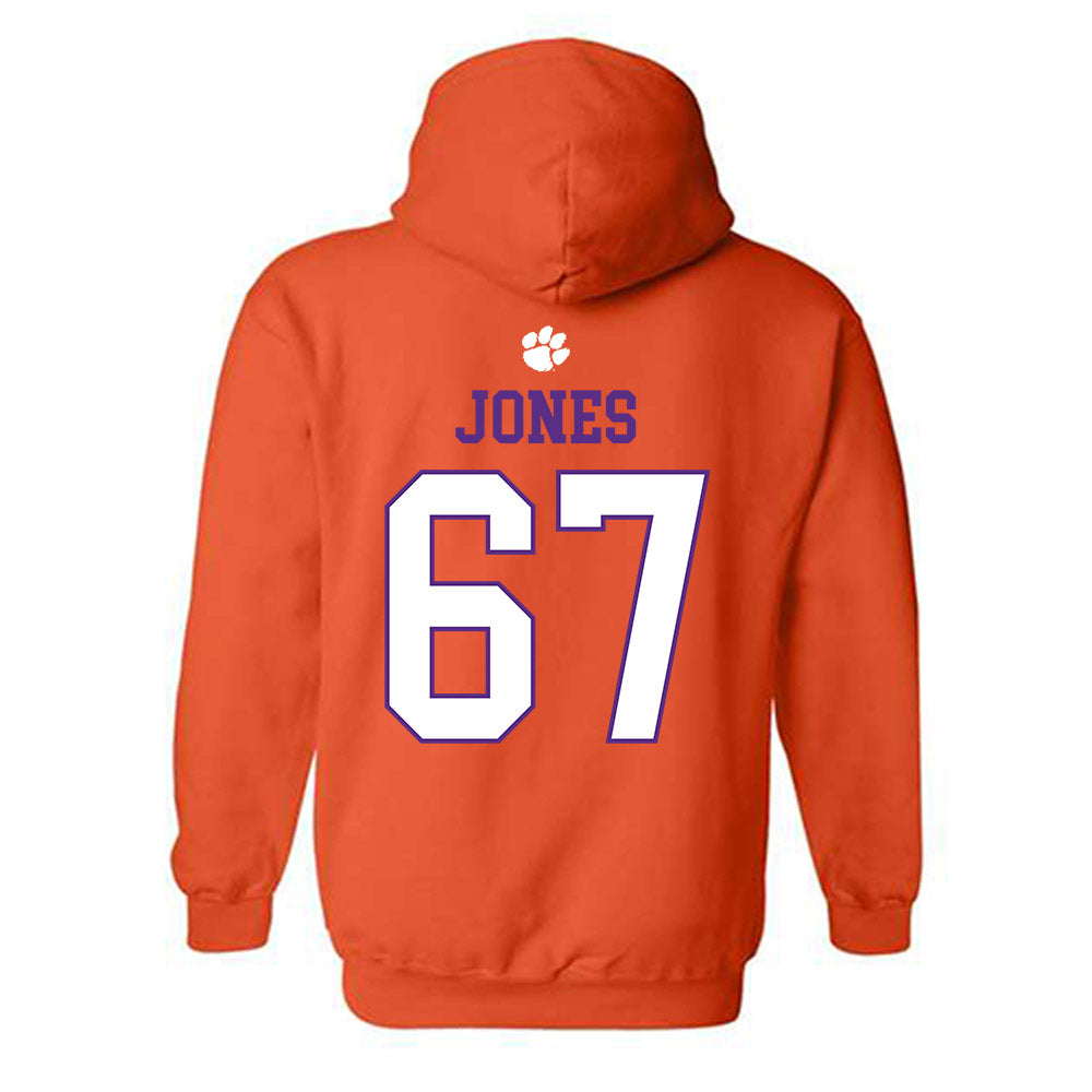 Clemson - NCAA Football : Carlito Jones - Classic Shersey Hooded Sweatshirt-1