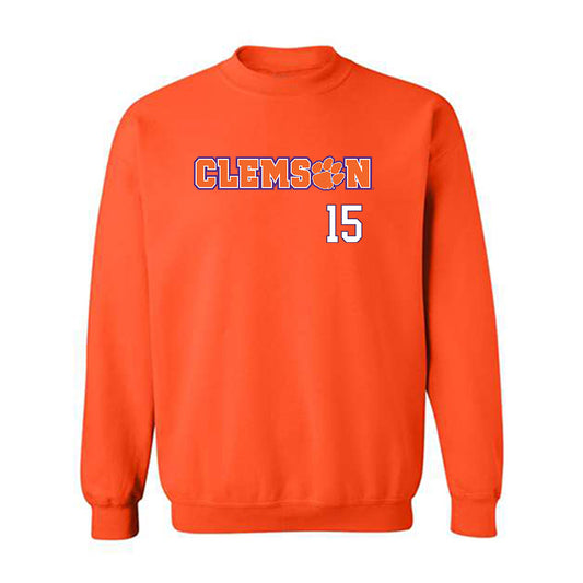 Clemson - NCAA Football : Jahiem Lawson - Classic Shersey Crewneck Sweatshirt-0