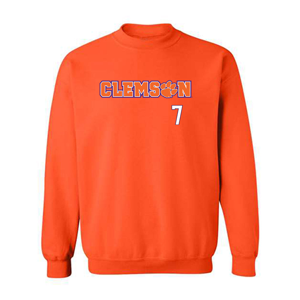 Clemson - NCAA Football : Logan Brooking - Classic Shersey Crewneck Sweatshirt-0