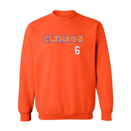 Clemson - NCAA Women's Volleyball : Katherine Sandt - Classic Shersey Crewneck Sweatshirt-0