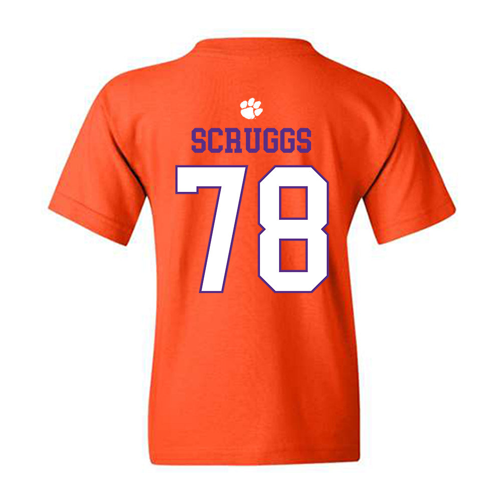 Clemson - NCAA Football : Carter Scruggs - Classic Shersey Youth T-Shirt-1