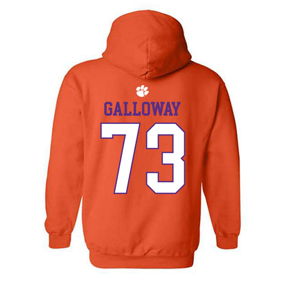 Clemson - NCAA Football : Hayes Galloway - Classic Shersey Hooded Sweatshirt-1
