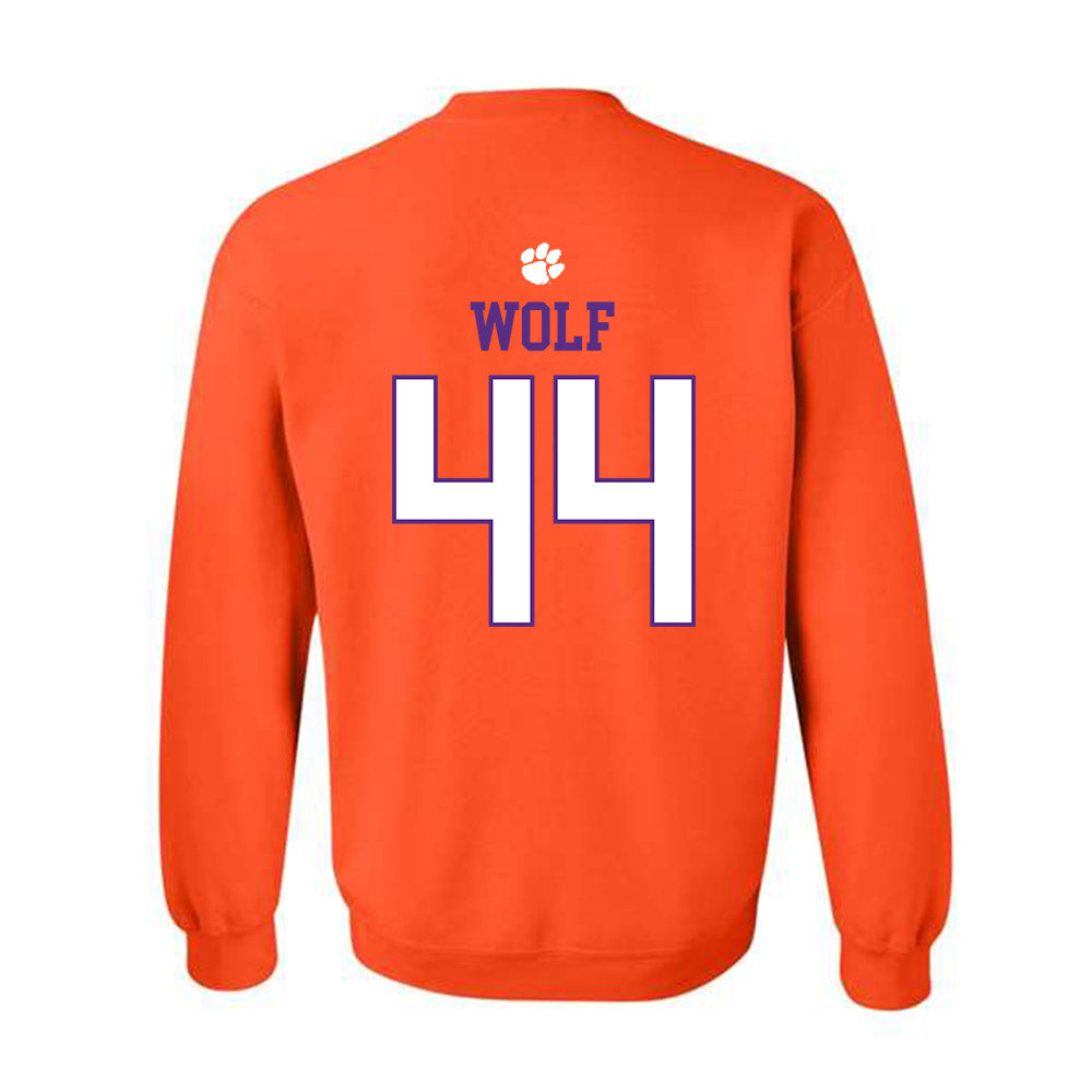 Clemson - NCAA Football : Jack Wolf - Classic Shersey Crewneck Sweatshirt-1