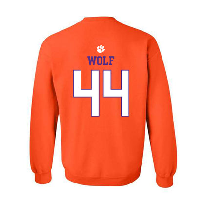 Clemson - NCAA Football : Jack Wolf - Classic Shersey Crewneck Sweatshirt-1