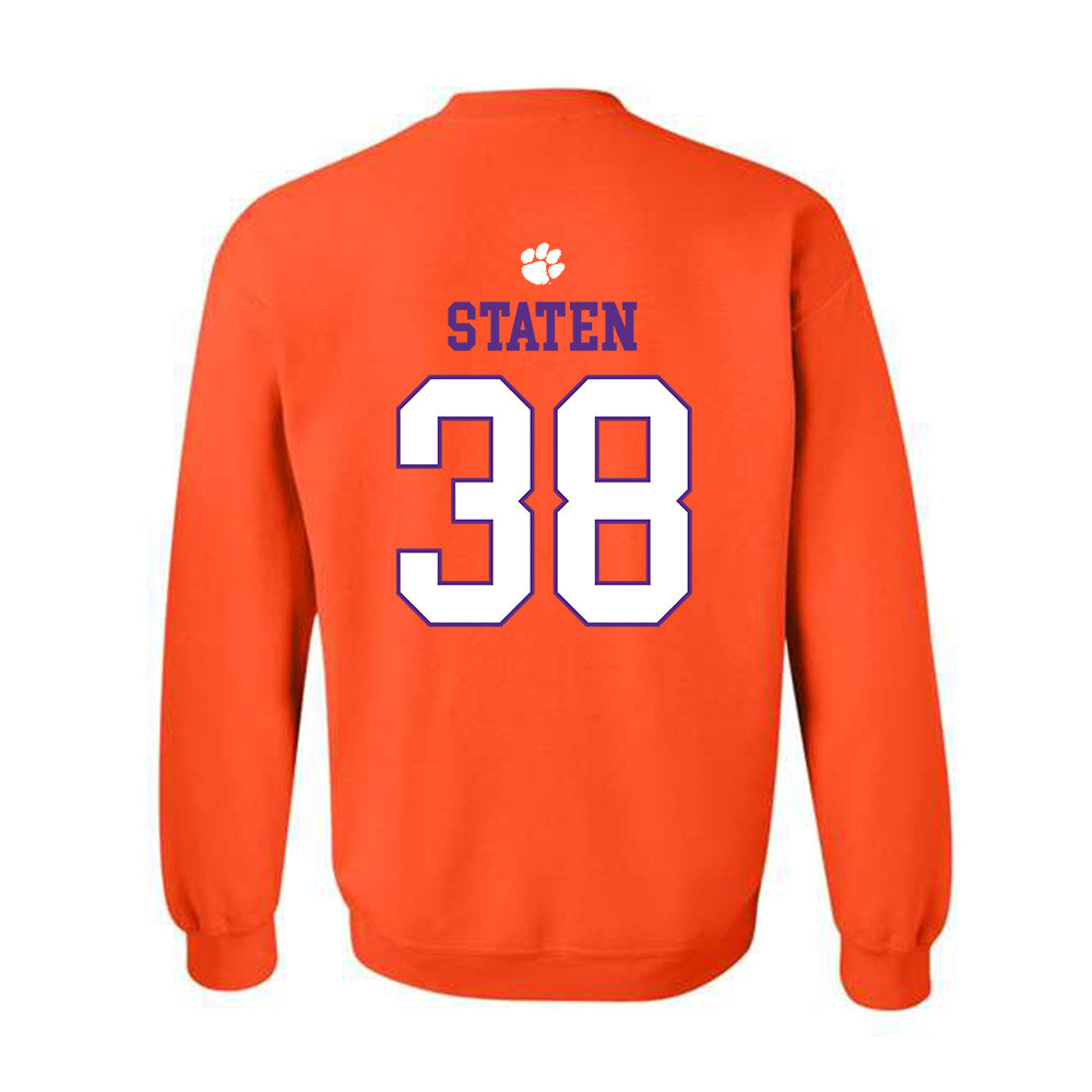Clemson - NCAA Football : Dominic Staten - Classic Shersey Crewneck Sweatshirt-1
