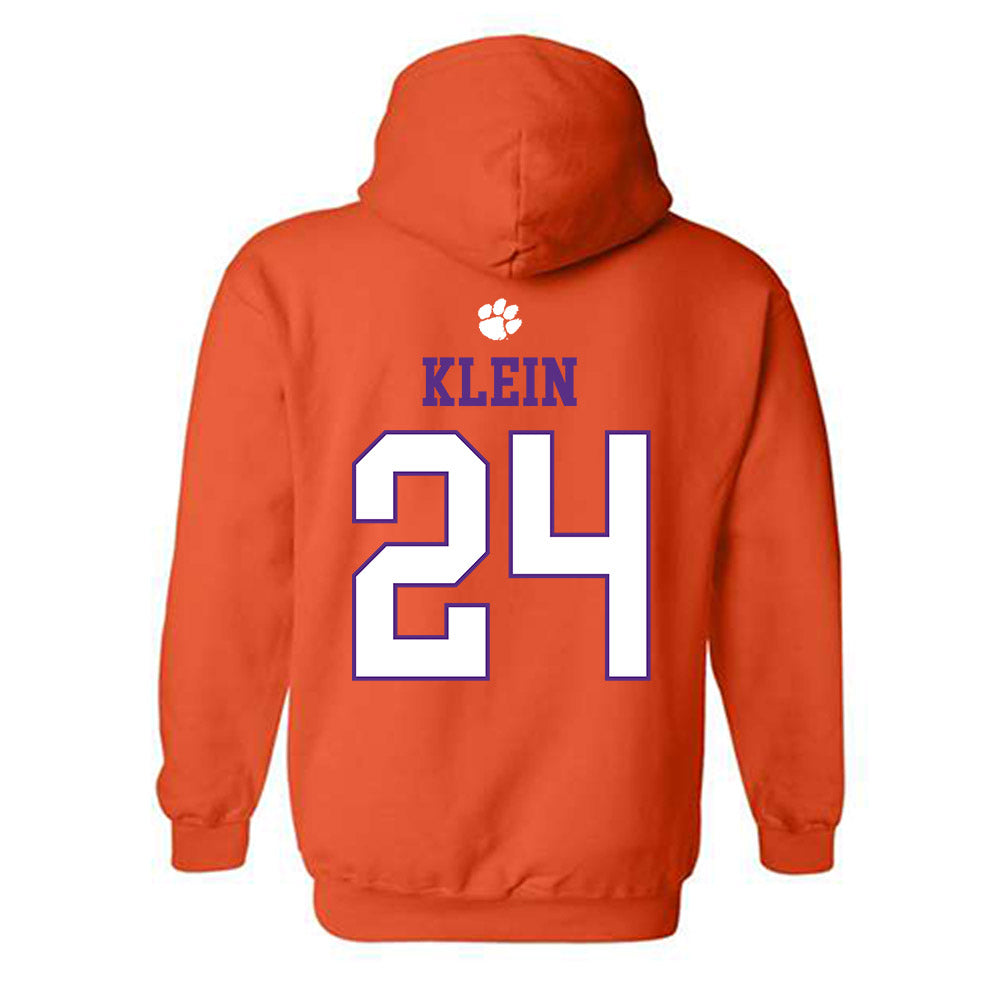 Clemson - NCAA Women's Soccer : Reese Klein - Classic Shersey Hooded Sweatshirt-1