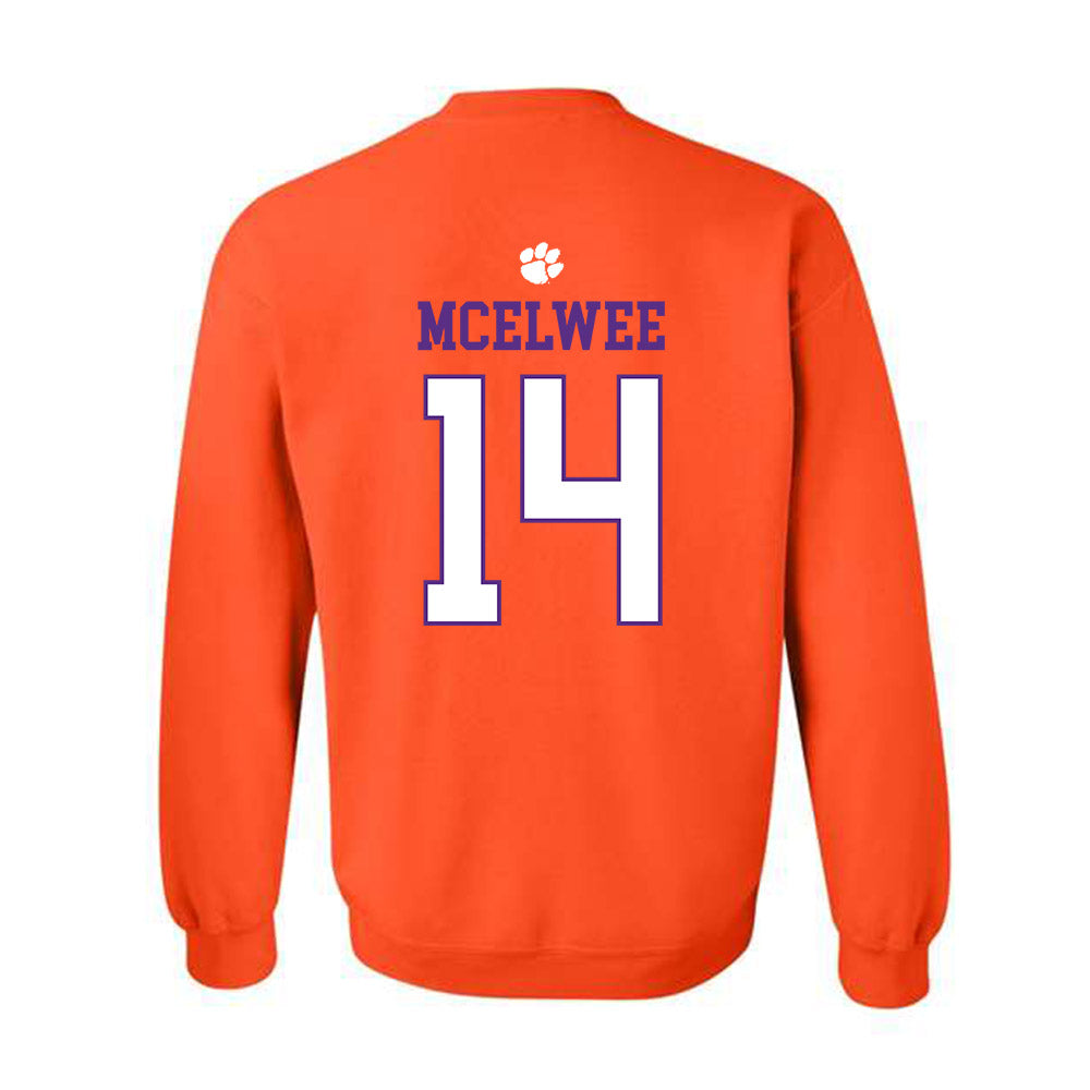 Clemson - NCAA Women's Lacrosse : Caitlin McElwee - Classic Shersey Crewneck Sweatshirt-1