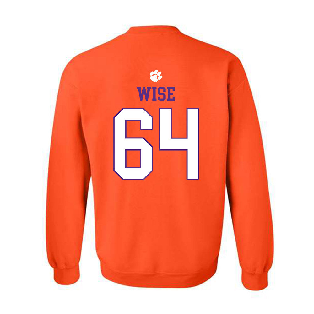 Clemson - NCAA Football : Grant Wise - Classic Shersey Crewneck Sweatshirt-1
