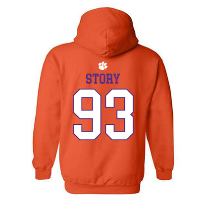 Clemson - NCAA Football : Caden Story - Classic Shersey Hooded Sweatshirt-1