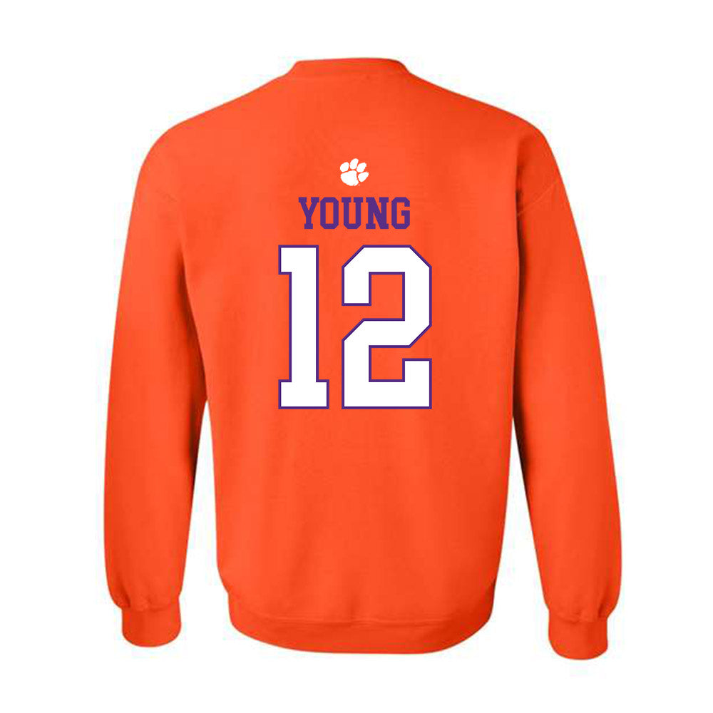 Clemson - NCAA Football : Shavar Young - Classic Shersey Crewneck Sweatshirt-1