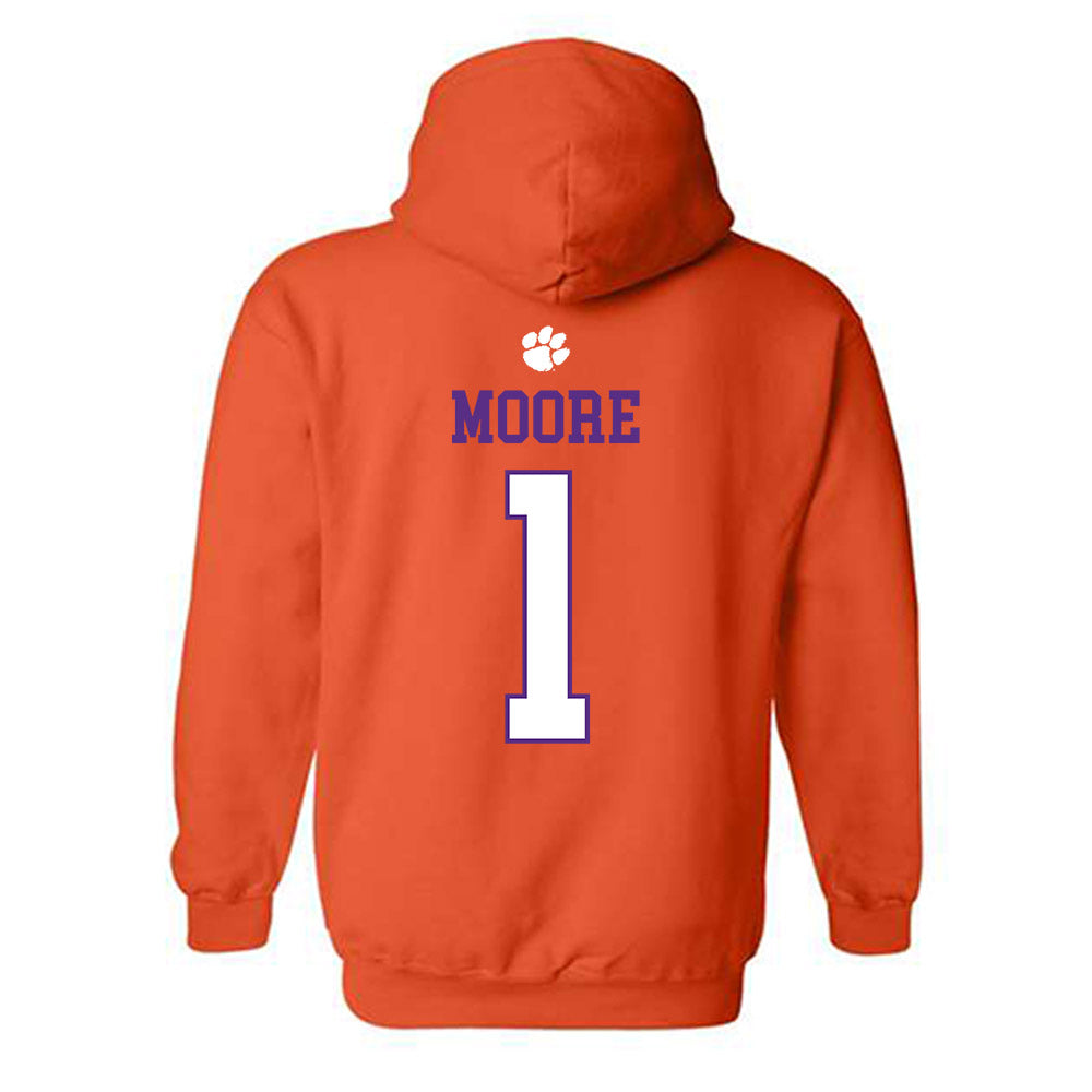 Clemson - NCAA Football : T.J. Moore - Classic Shersey Hooded Sweatshirt-1