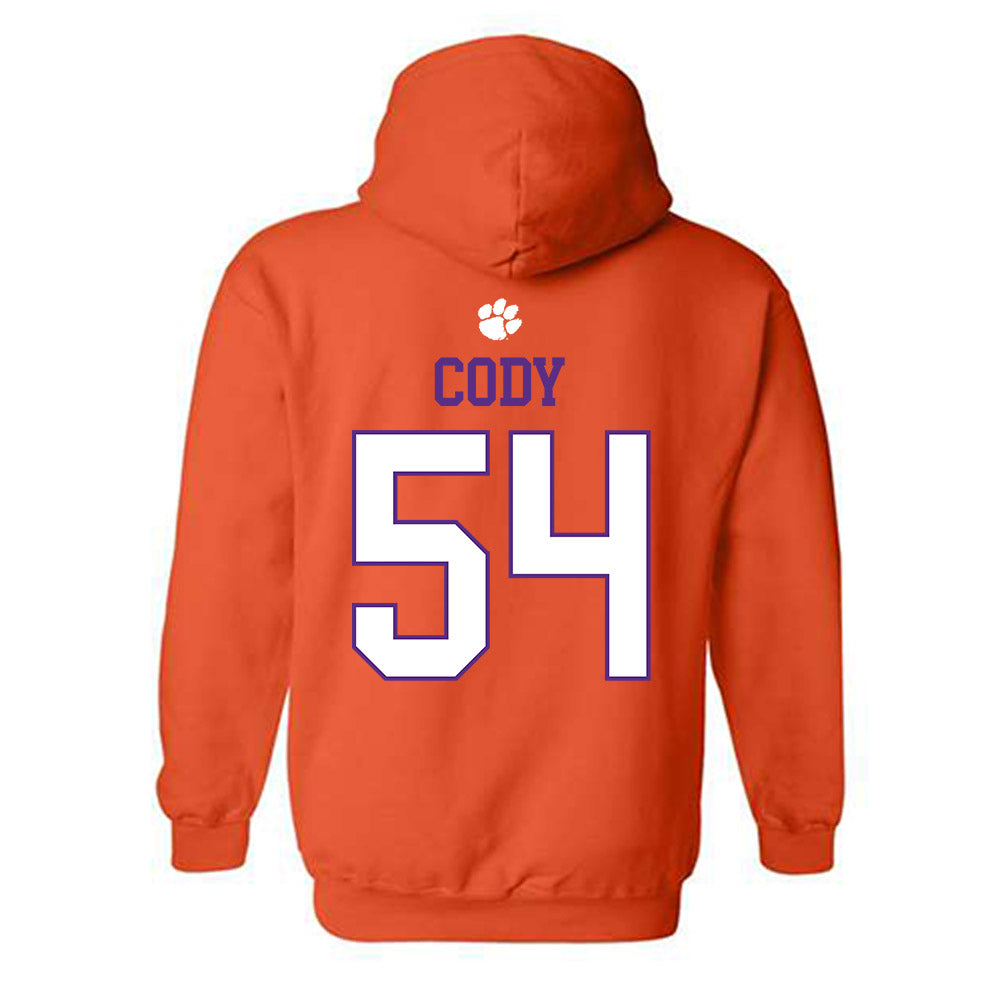 Clemson - NCAA Football : Kam Cody - Classic Shersey Hooded Sweatshirt-1