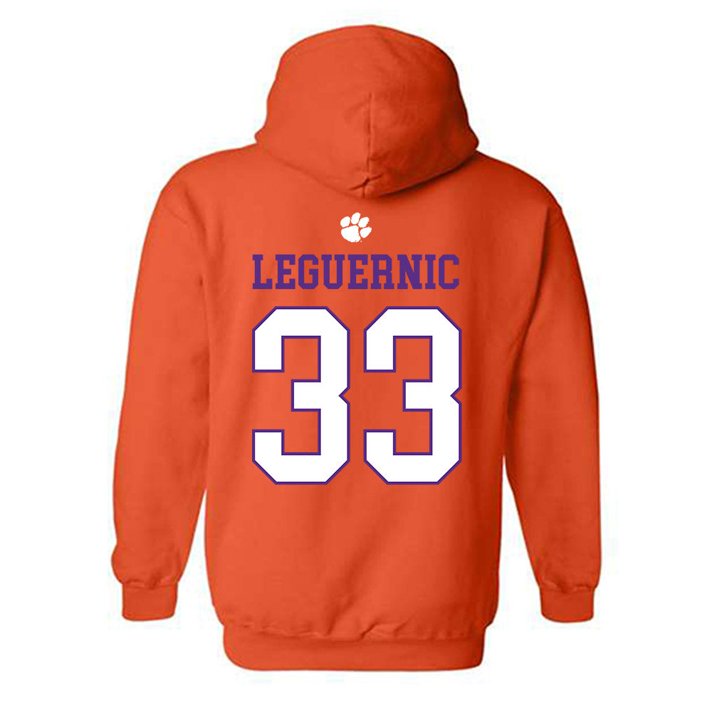 Clemson - NCAA Baseball : Justin LeGuernic - Classic Shersey Hooded Sweatshirt-1