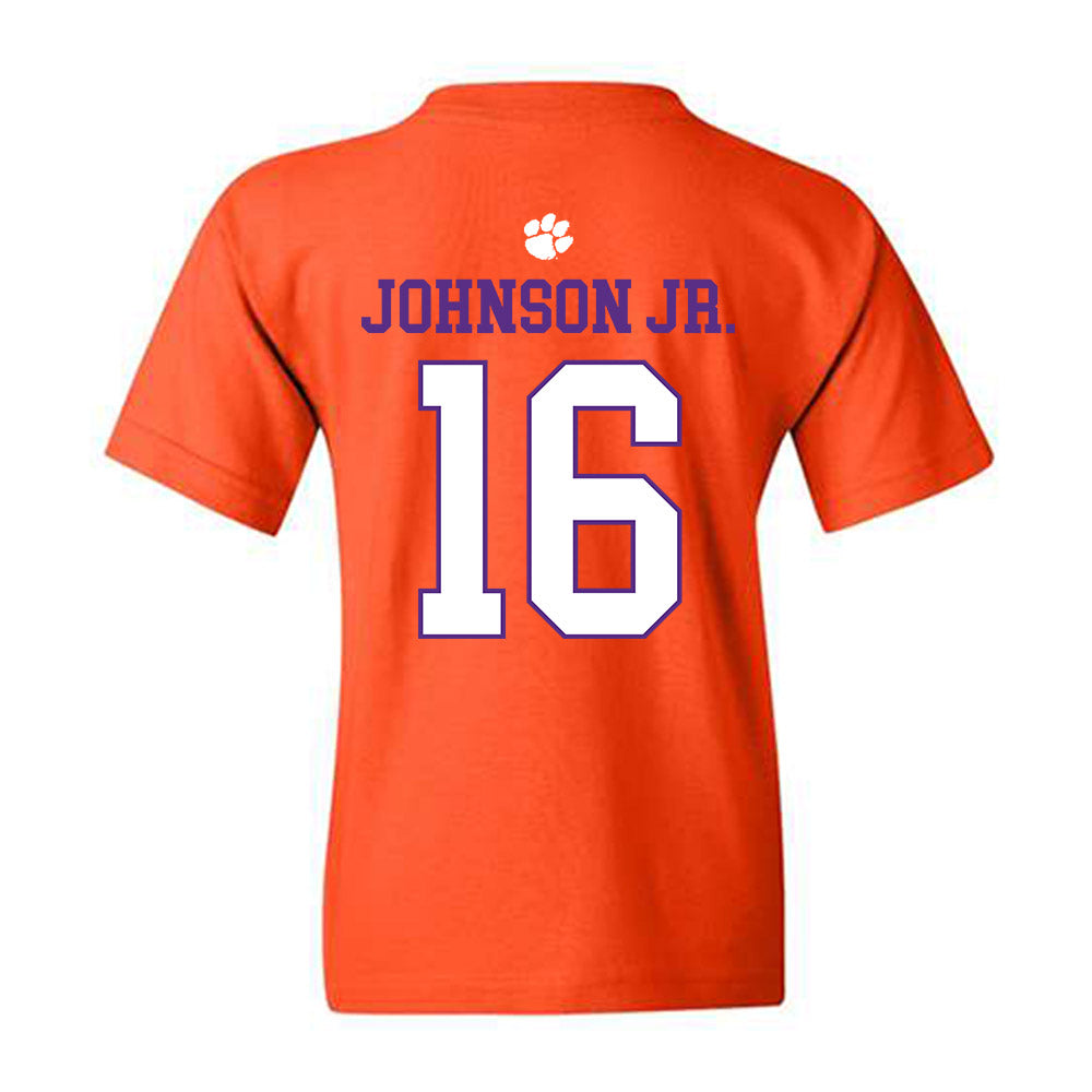 Clemson - NCAA Football : Chris Johnson Jr. - Classic Shersey Youth T-Shirt-1