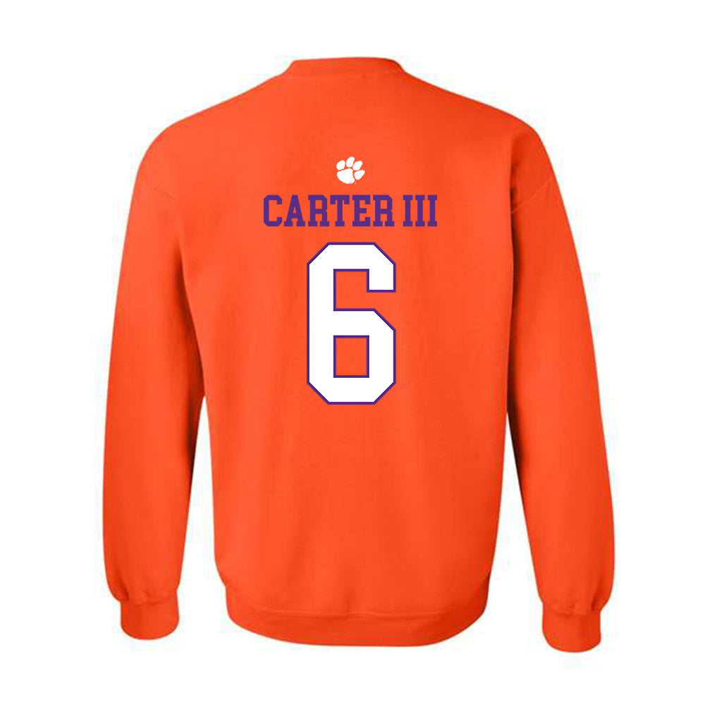 Clemson - NCAA Football : Jerome Carter III - Classic Shersey Crewneck Sweatshirt-1
